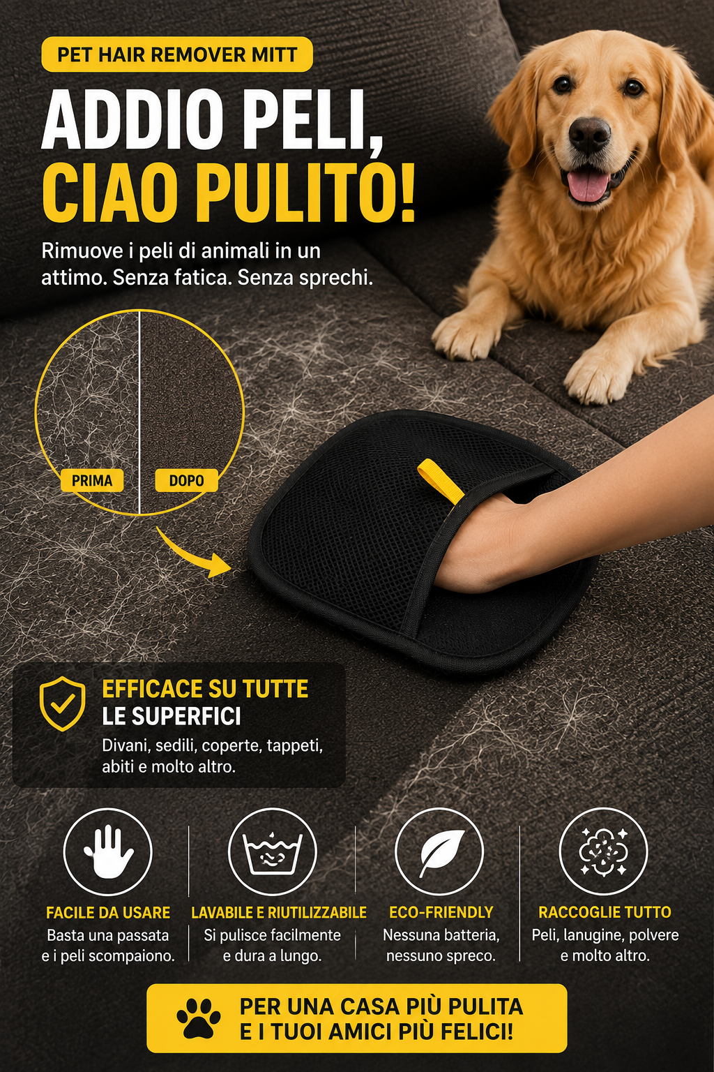 Pelvia™ Guanto Rimuovi Peli